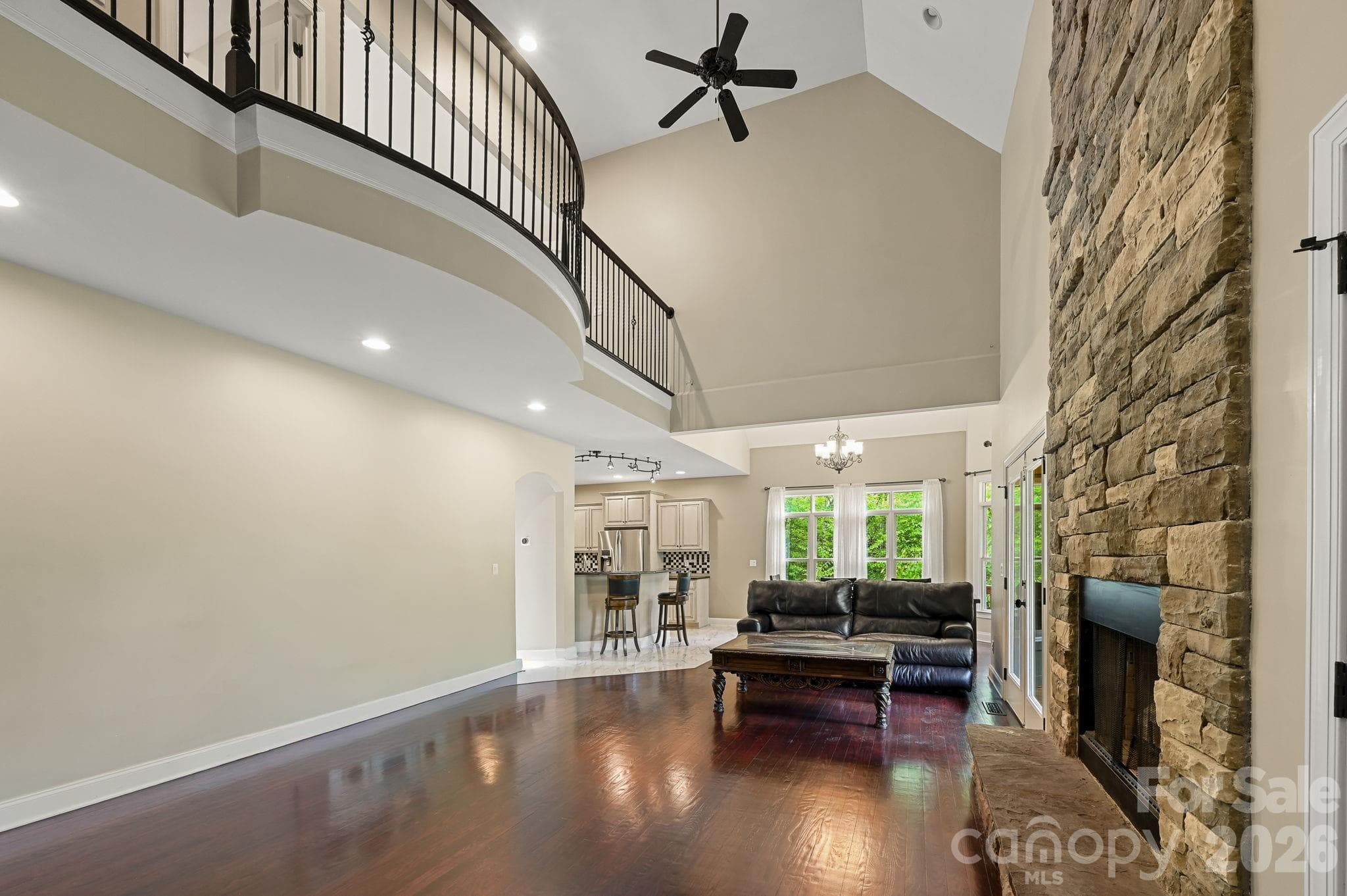 Balcony Above Oversees Great Room - 314 Woodland Drive, Swannanoa