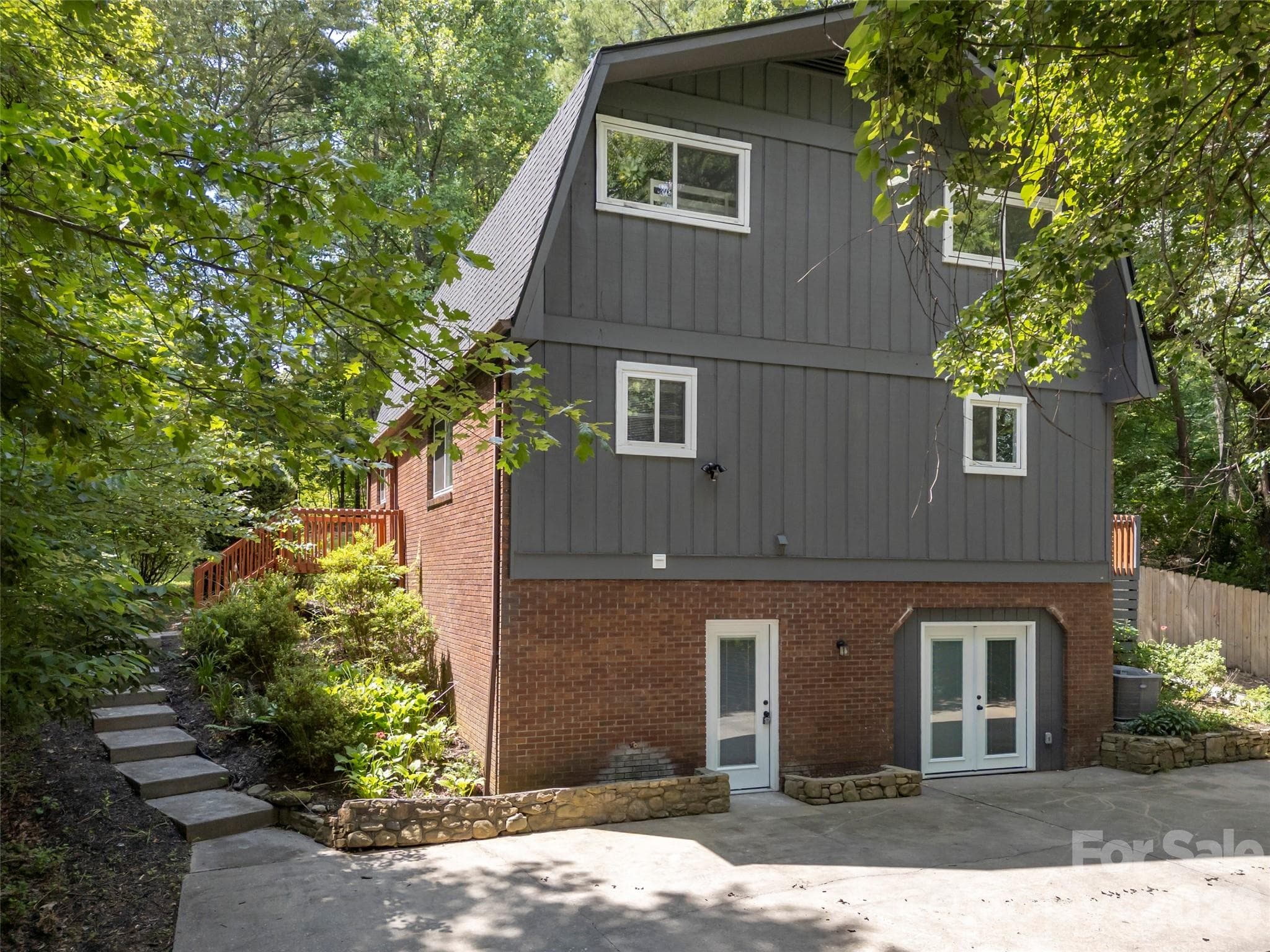 Entry from parking to lower level. - Hendersonville