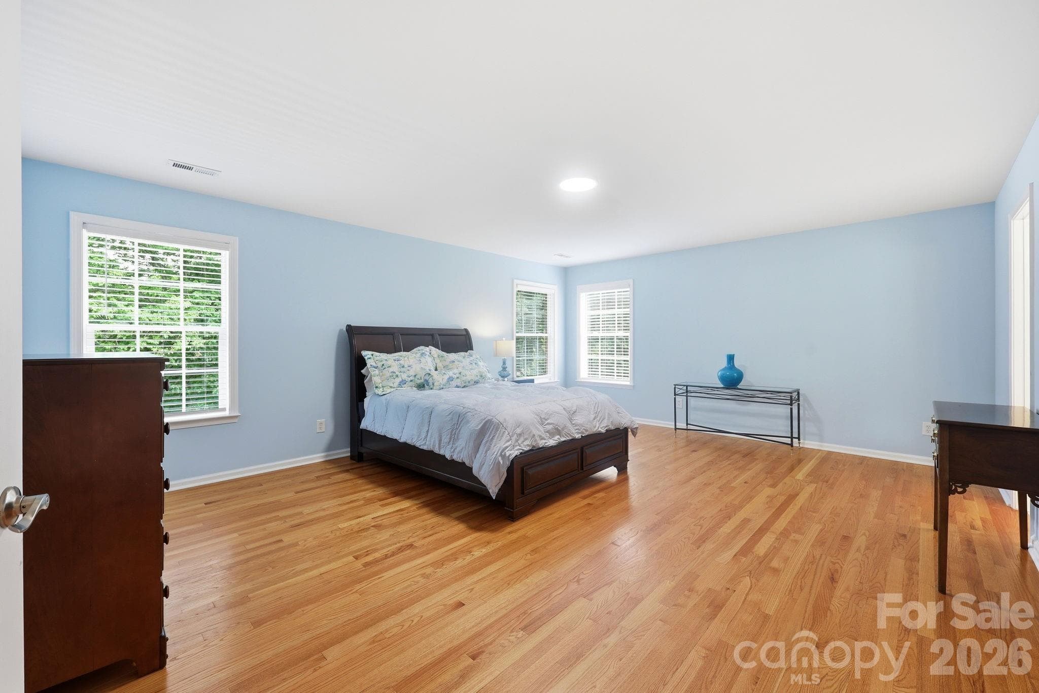 primary bedroom - second floor with hardwood floors - Huntersville
