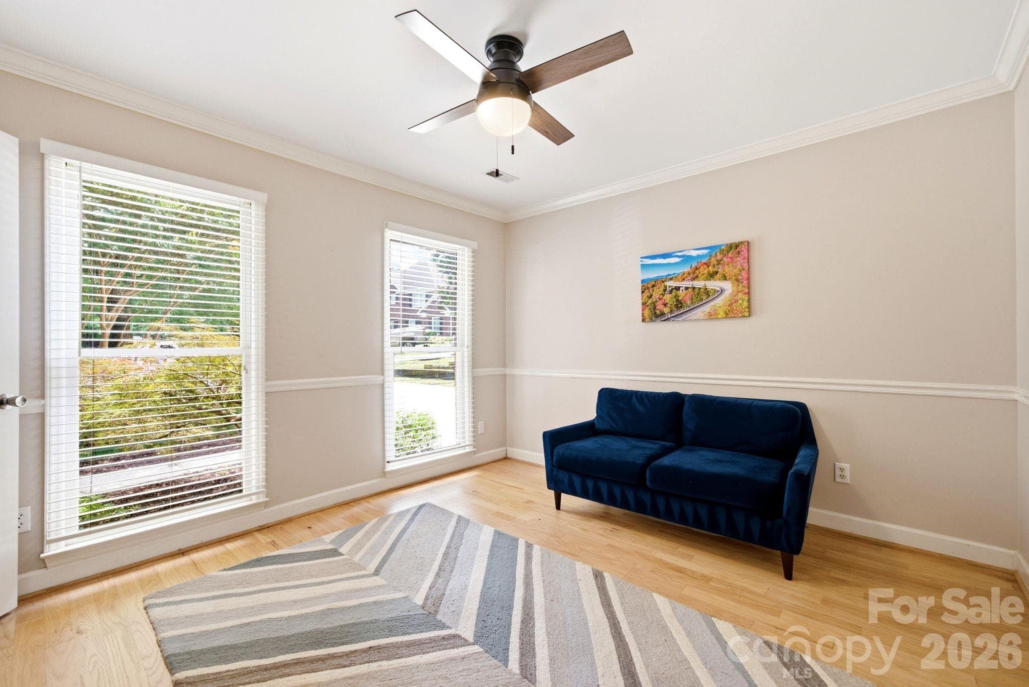 Private office or sitting room - refinished floors in 2024 - 503 Wyre Forest Court, Charlotte