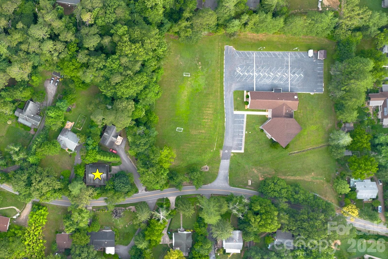 House adjacent to church and playfield - Asheville