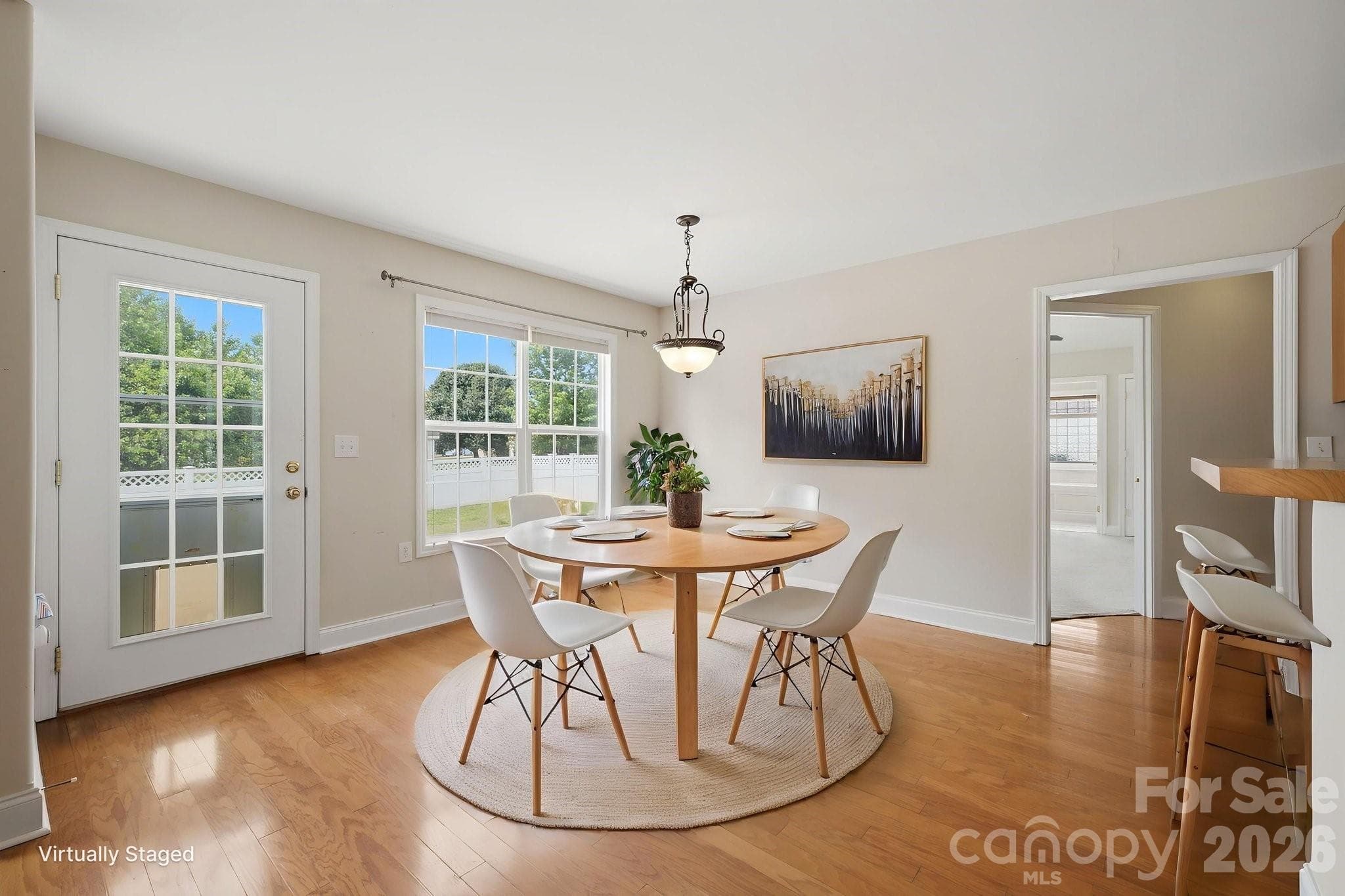 Breakfast Area Virtually Staged - Statesville