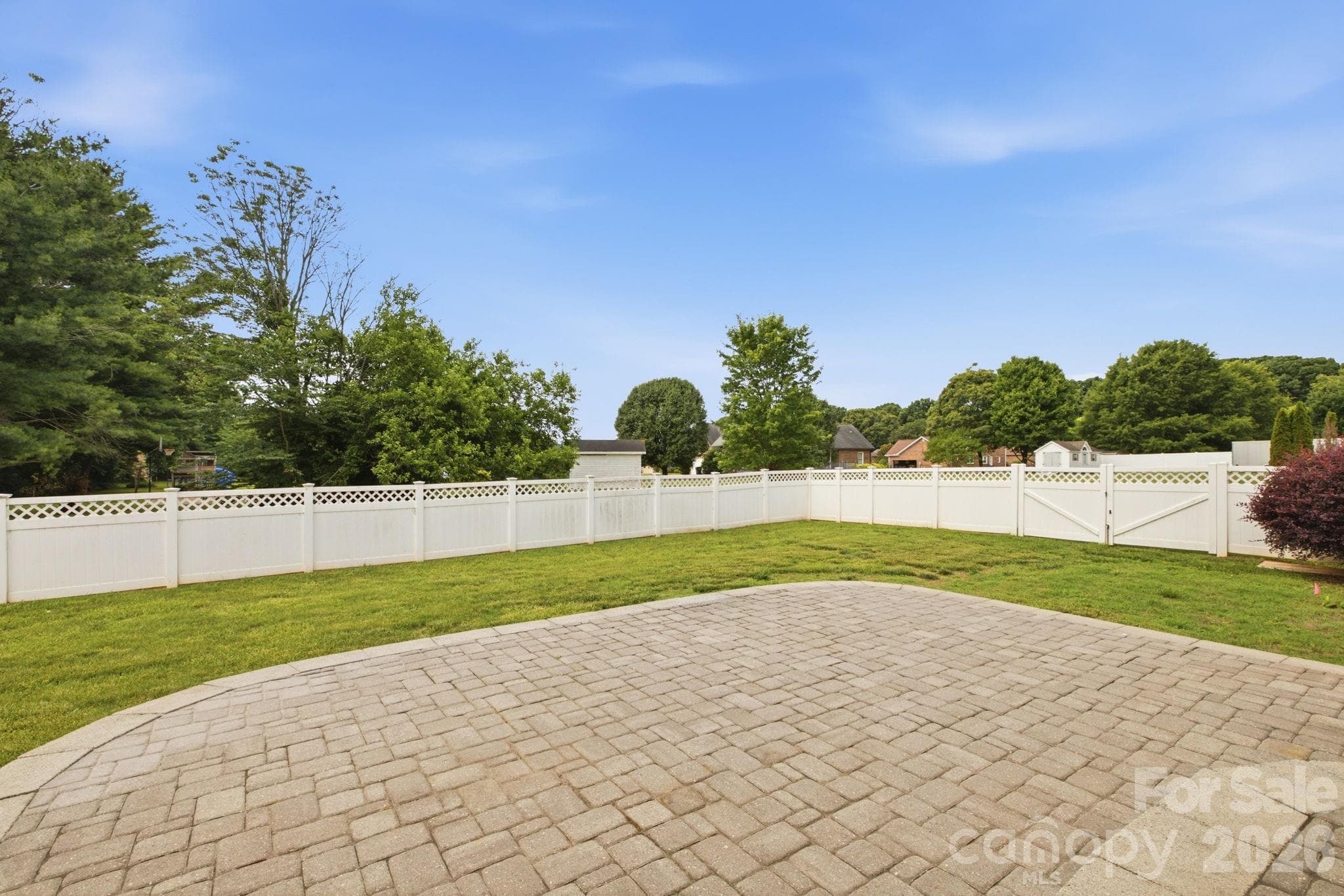 Paver patio in back yard - Statesville