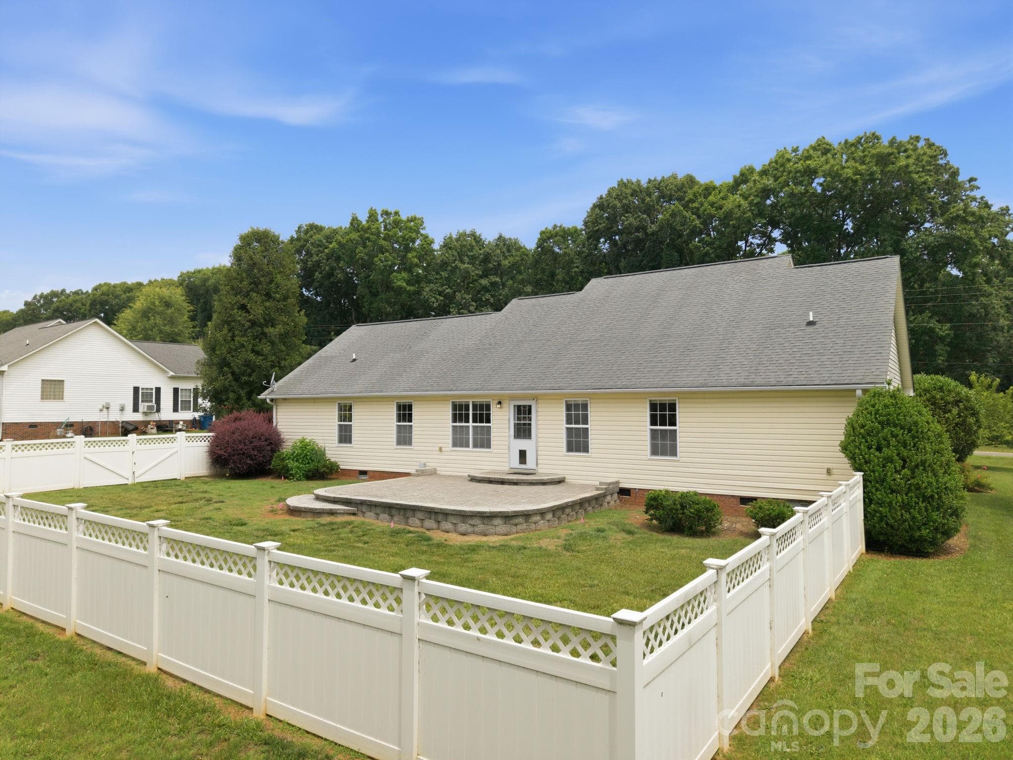 Fenced backyard - Statesville