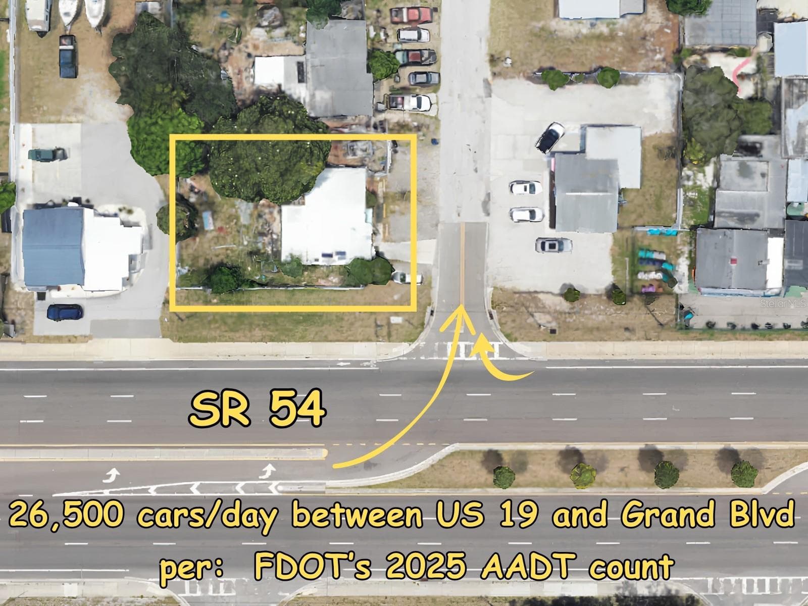 Visibility and traffic access to property from SR54. - 4007 FLAMINGO DR, NEW PORT RICHEY