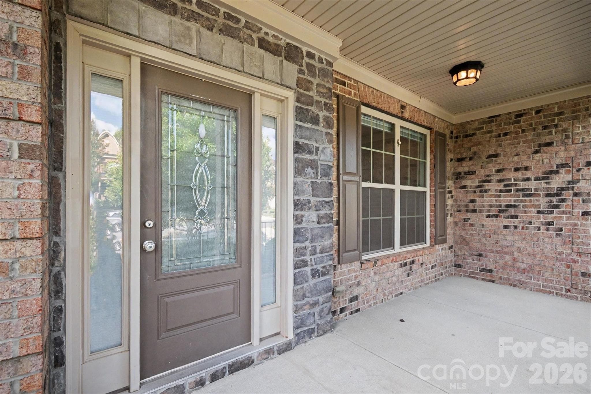 Covered front porch - Waxhaw