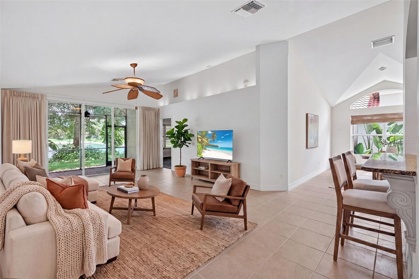 Virtually Staged - Living Room - 1574 WINDAMERE LN, NAPLES