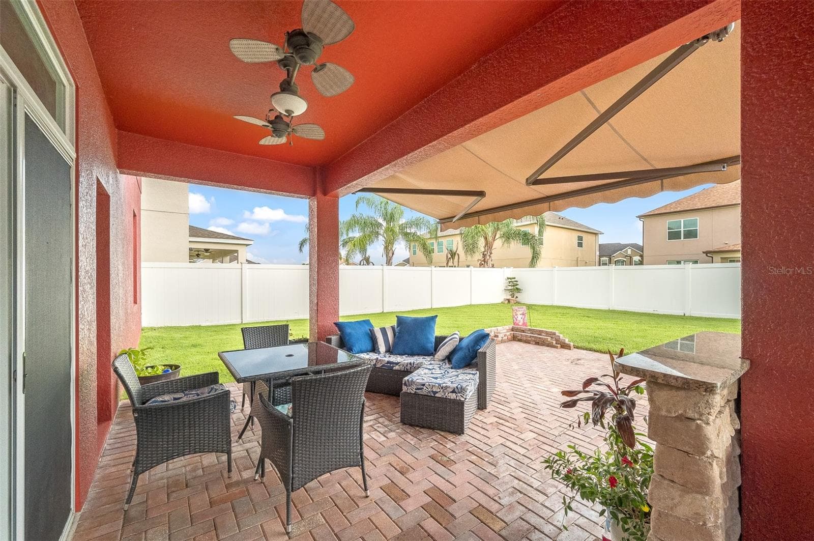 New retractable awnings - 2711 CYPRESS TREE TRL, ST CLOUD