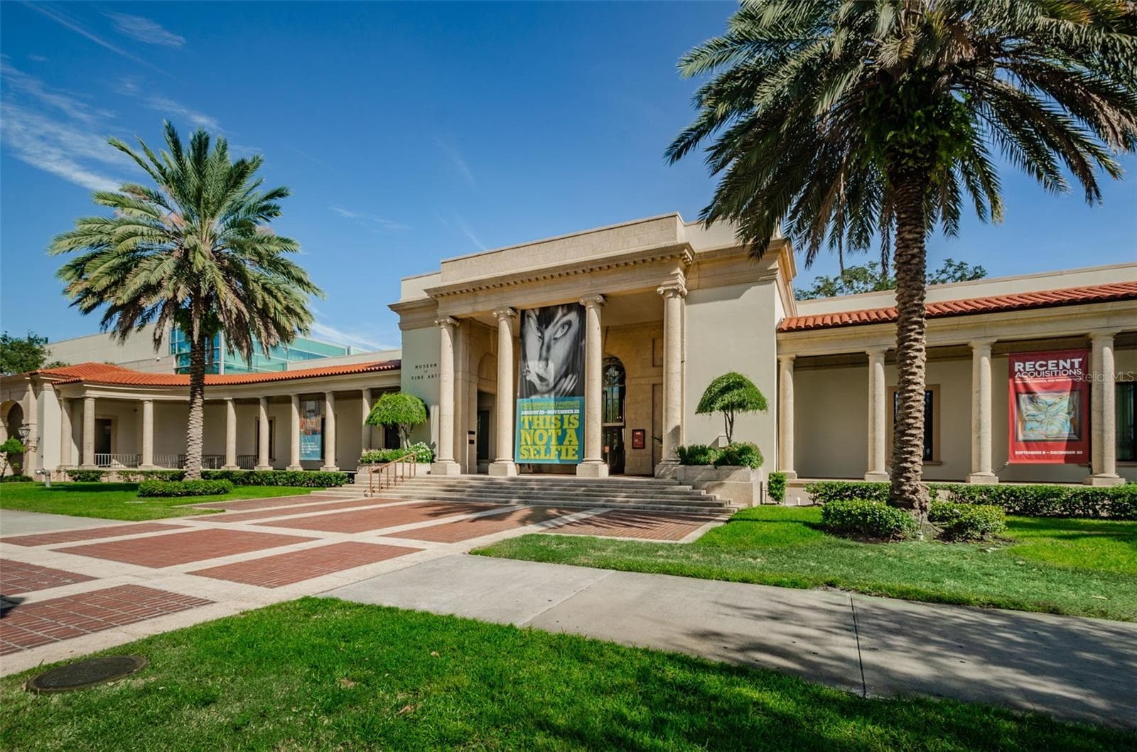 Vibrant Red Bombax tree blooms each spring at the Museum of Fine Arts. - 732 NE OAK ST, ST PETERSBURG
