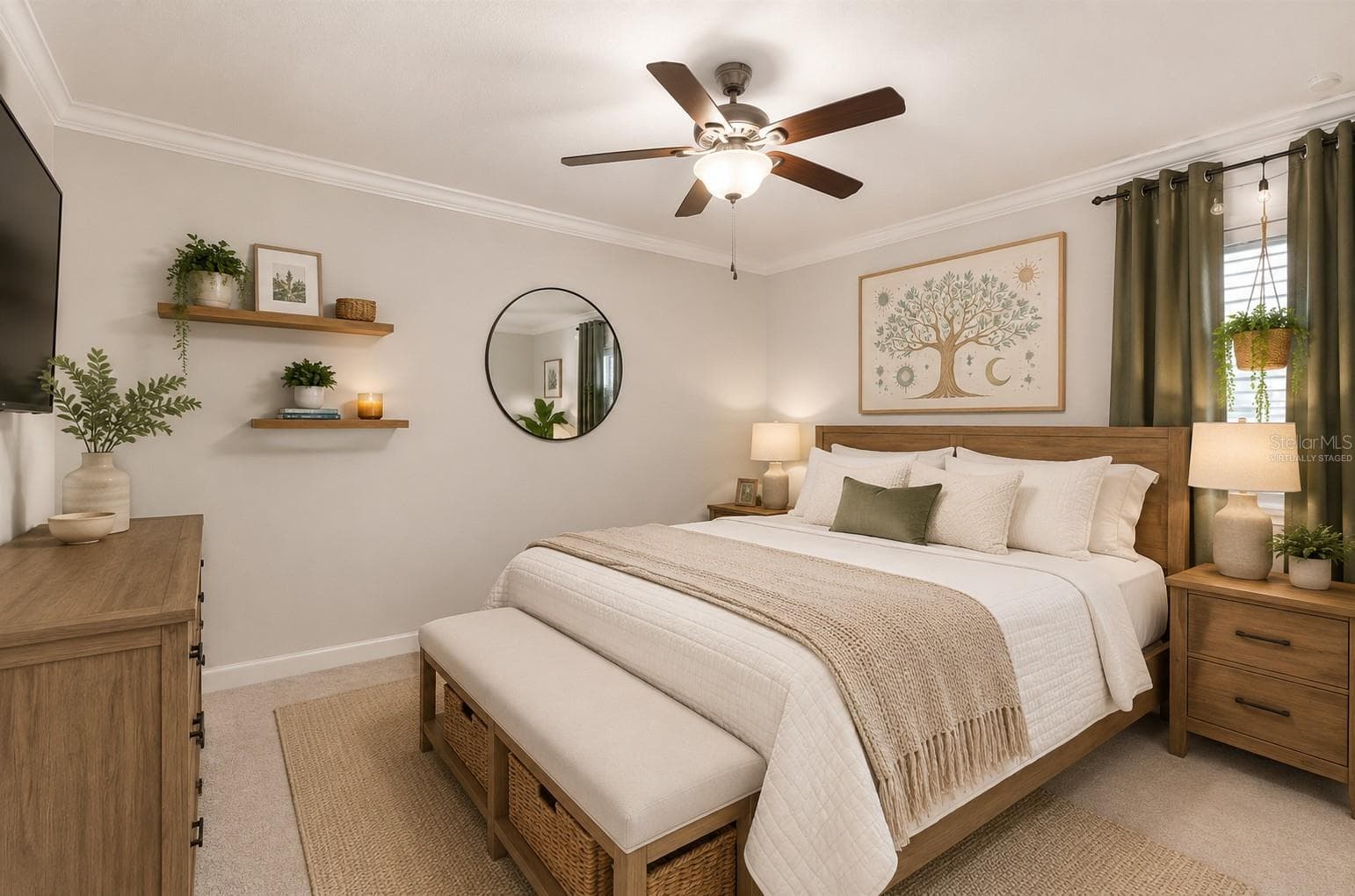 Guest Bedroom reimagined. virtually staged - 6755 TROPICAIRE BLVD, NORTH PORT