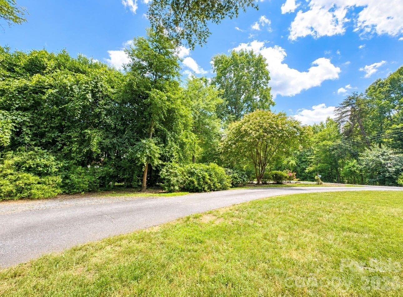 Paved driveway with mature trees - 469 Augusta Drive, Statesville