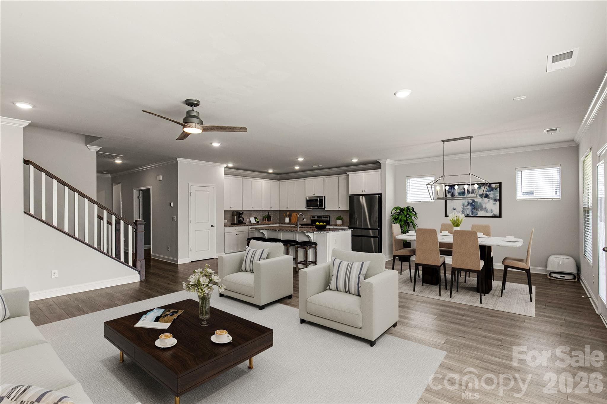 Large open living space - and perfect for entertaining or holidays! - 1025 Ansley Park Drive, Indian Land