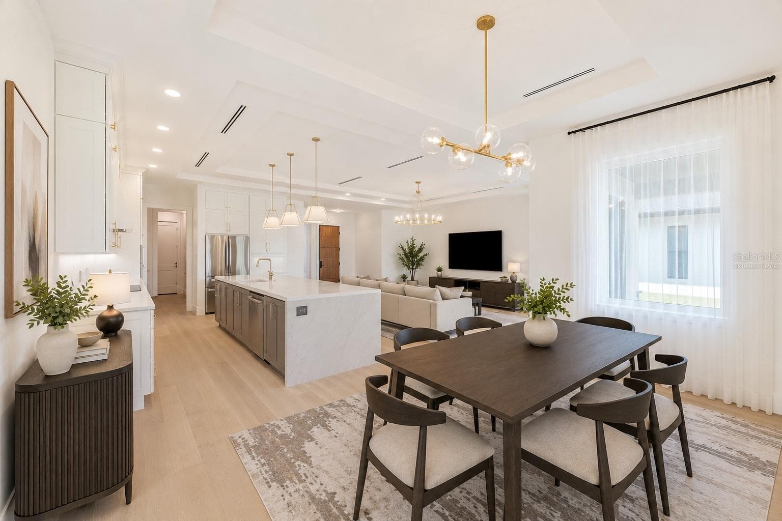 Virtually staged. Light and bright Dining area. - 1336 HAYS RD, TARPON SPRINGS