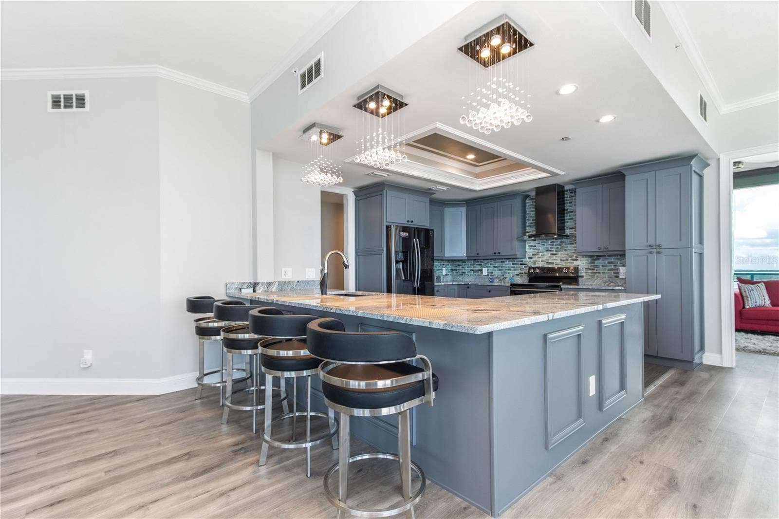 Completed updated - the kitchen is gorgeous and timeless - 1560 GULF BLVD #1607, CLEARWATER