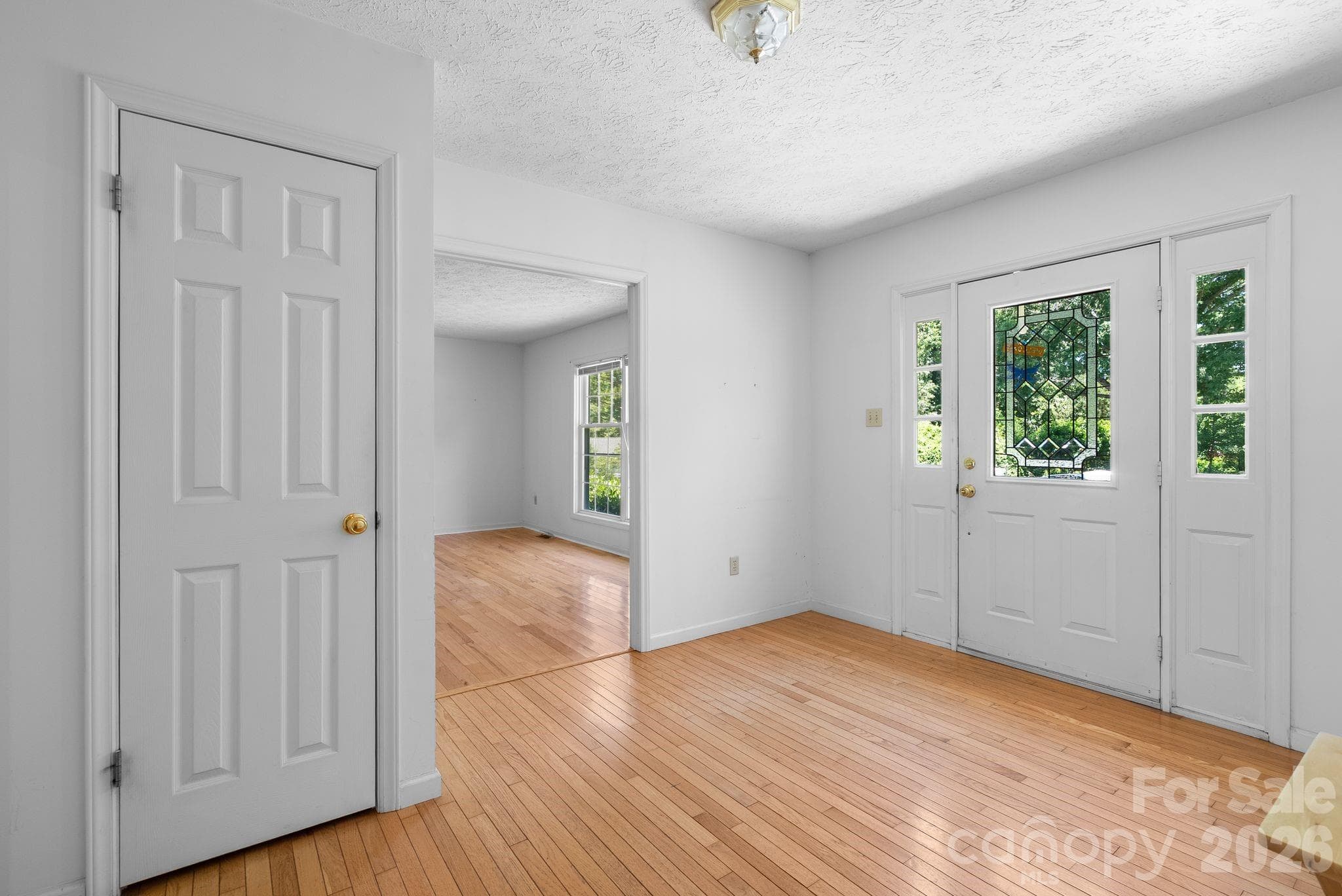 Large entry foyer and coat closet. - Weaverville