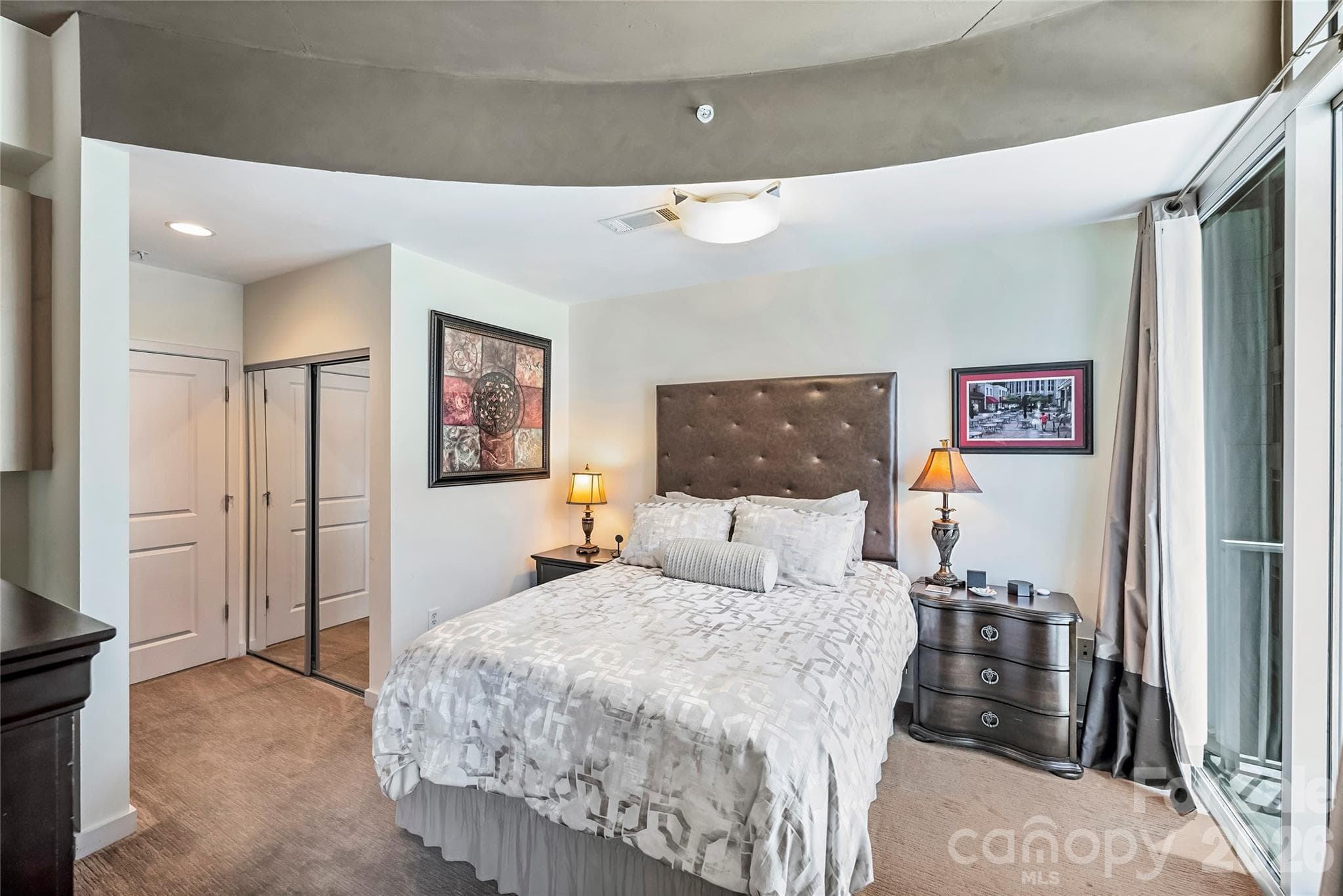 Privacy where it matters most. Enclosed bedroom - 210 N Church Street, Charlotte