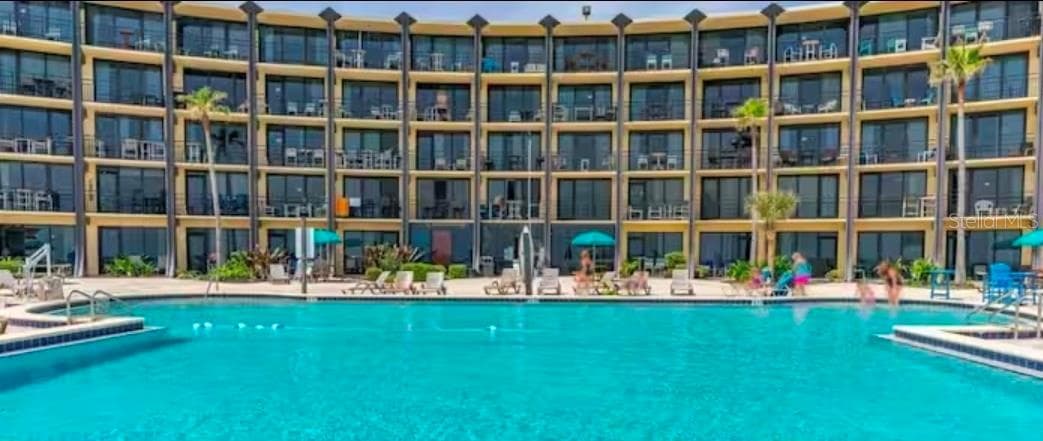 pool view - 2301 S ATLANTIC AVE #337, DAYTONA BEACH