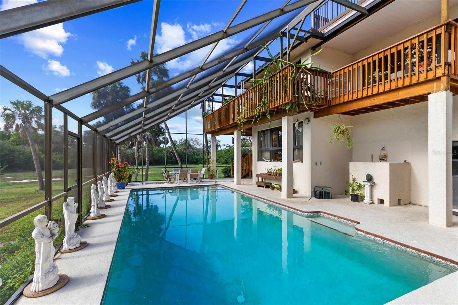 16x32 lap heated salt water pool - 609 42ND STREET CT W, PALMETTO