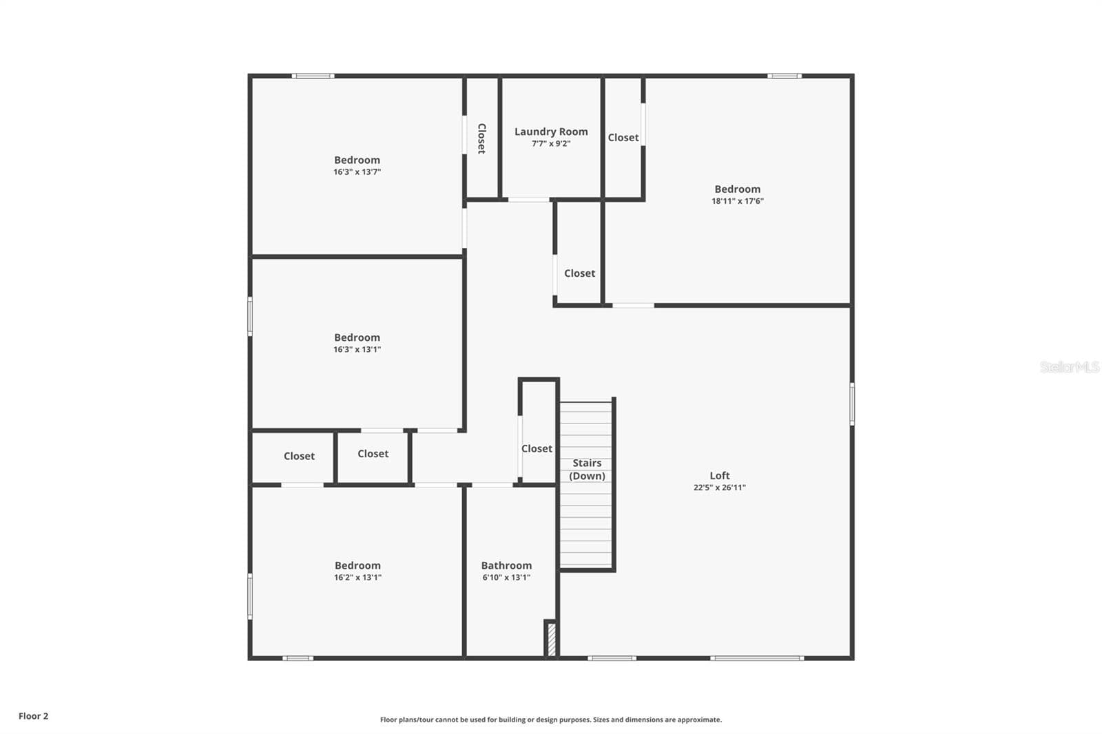 second floor plan - 420 HARTFORD HEIGHTS ST, SPRING HILL