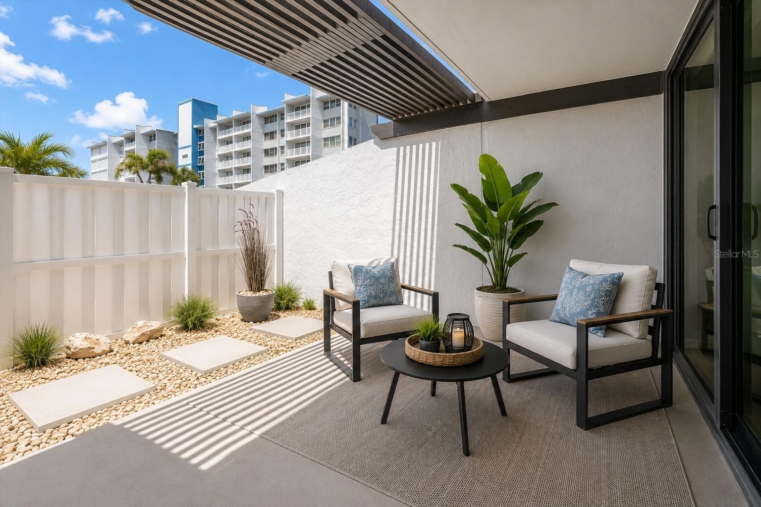 Covered Patio 16 x 9 - 450 TREASURE ISLAND CSWY #102, TREASURE ISLAND