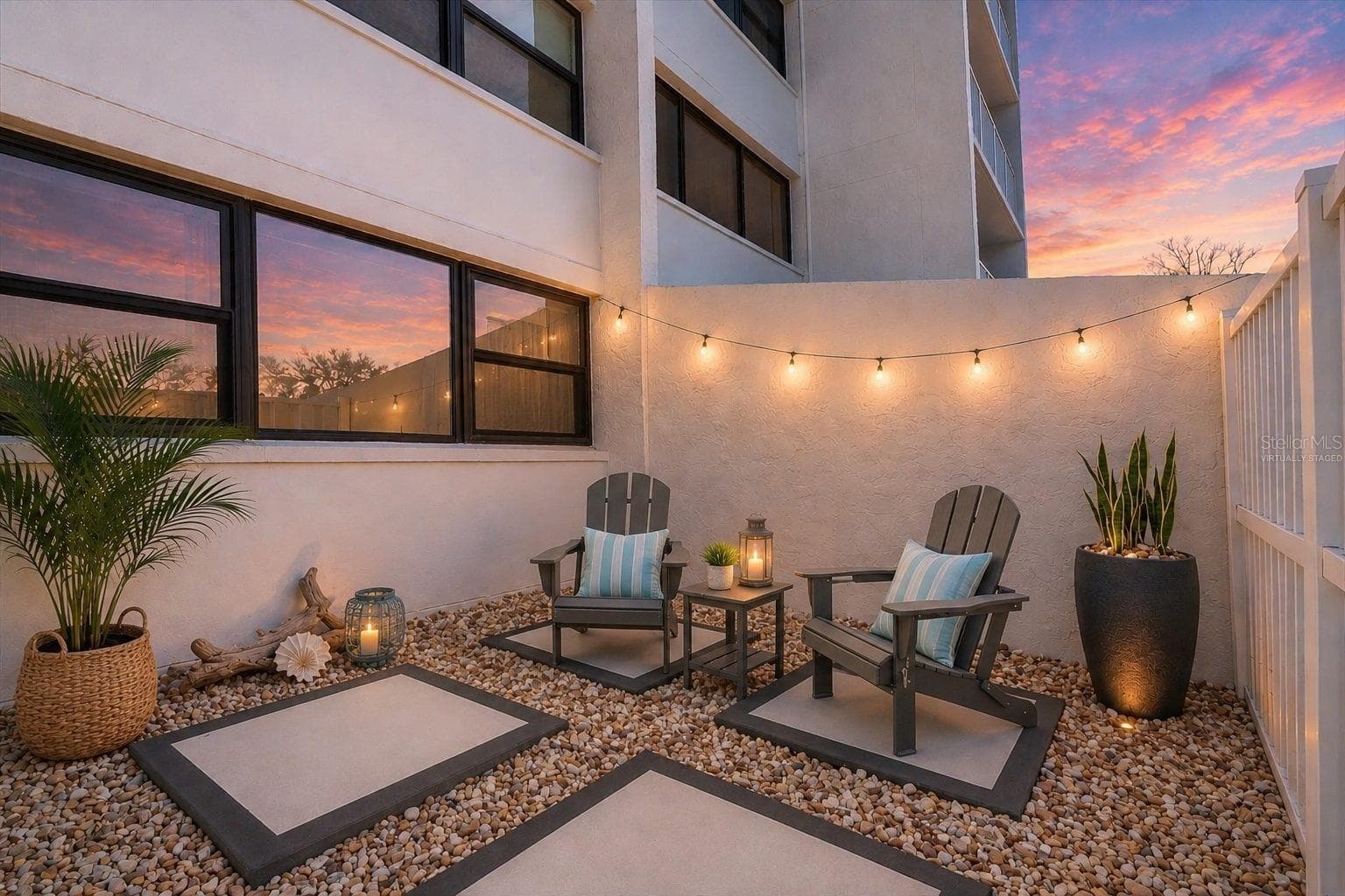 Open courtyard attached to Covered Patio - 450 TREASURE ISLAND CSWY #102, TREASURE ISLAND