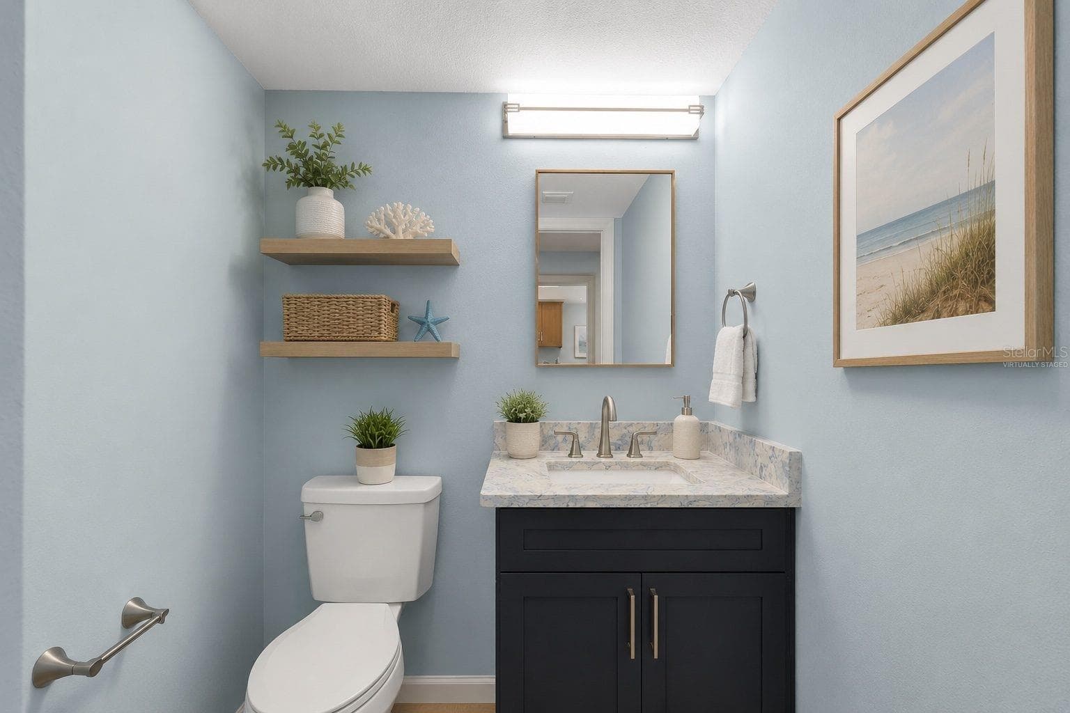 2nd bath virtually staged - 450 TREASURE ISLAND CSWY #102, TREASURE ISLAND