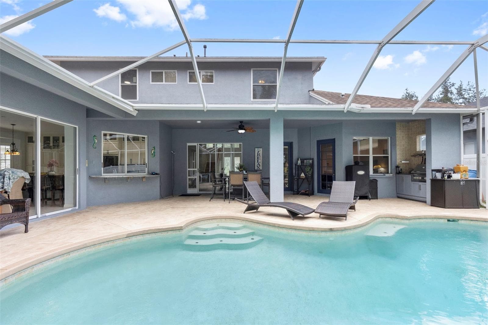 More views of the pool and spa - 8380 GOLDEN PRAIRIE DR, TAMPA