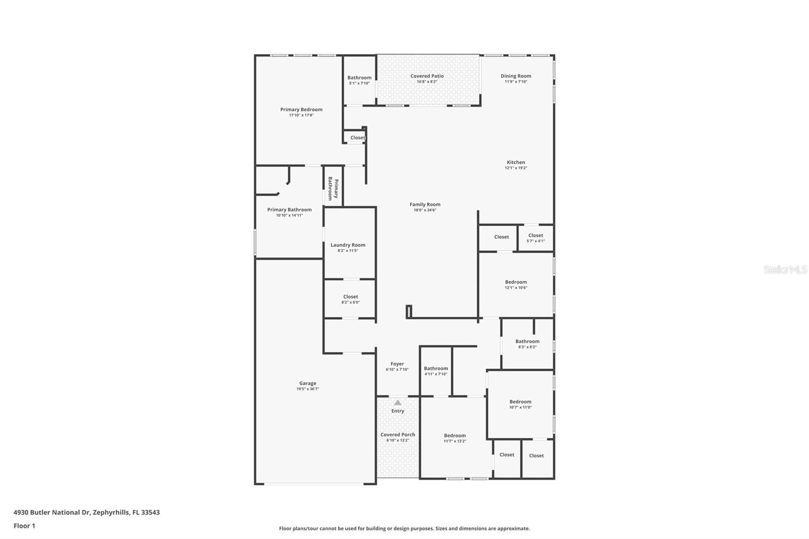 Floor Plan - 4930 BUTLER NATIONAL DR, WESLEY CHAPEL