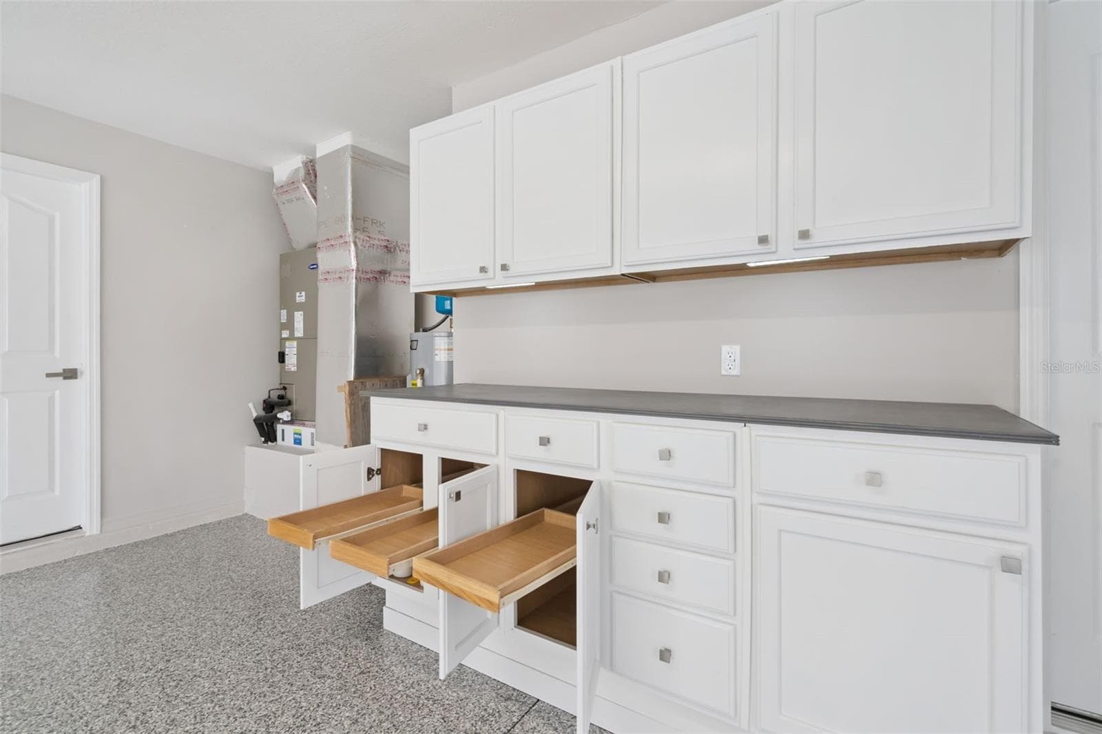 Garage Built-In Pull-Out Cabinets - 1506 DELLANO WAY, THE VILLAGES