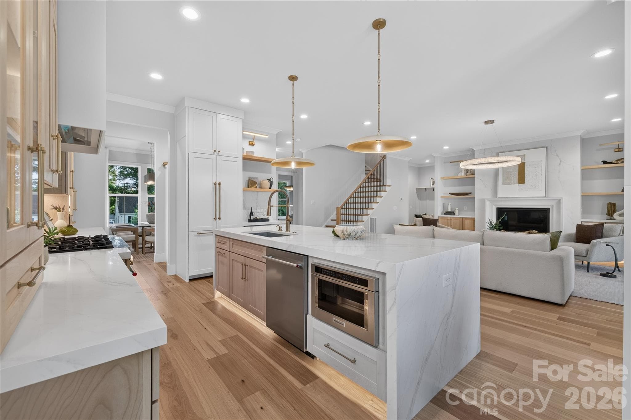 Open floor plan with thoughtfully curated designer details - Charlotte