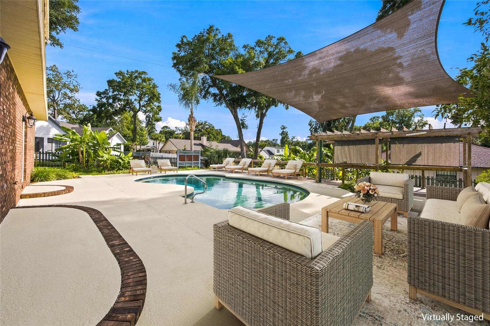 Virtually Staged Pool Area - 3220 SE 21ST AVE, OCALA