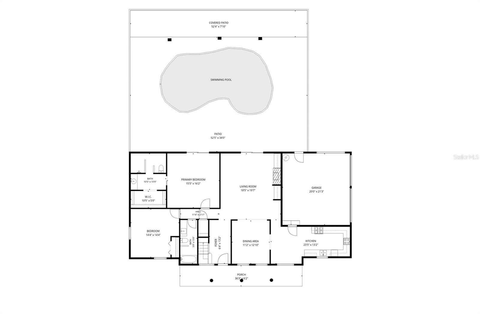 1st Floor Plan - 3220 SE 21ST AVE, OCALA