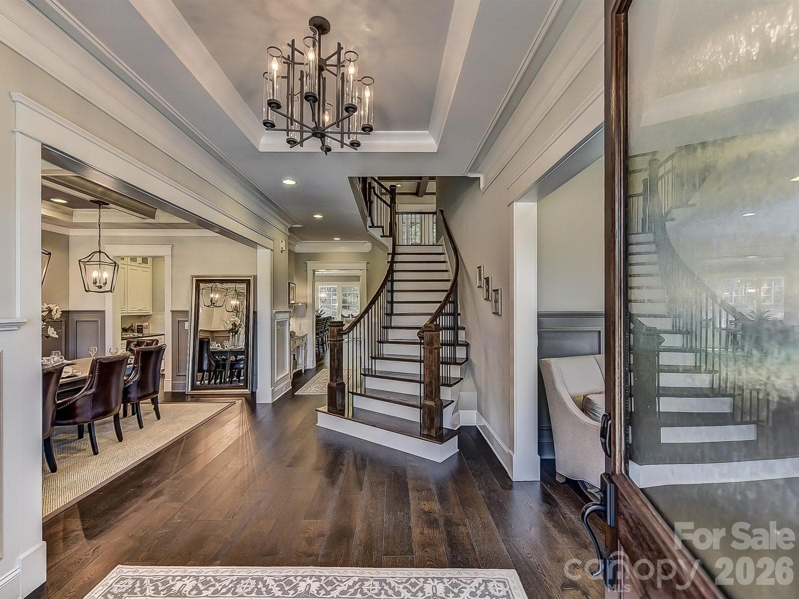 Representative Photo Welcome to Summerfield!  Formal Entry with gorgeous curved staircase - Matthews