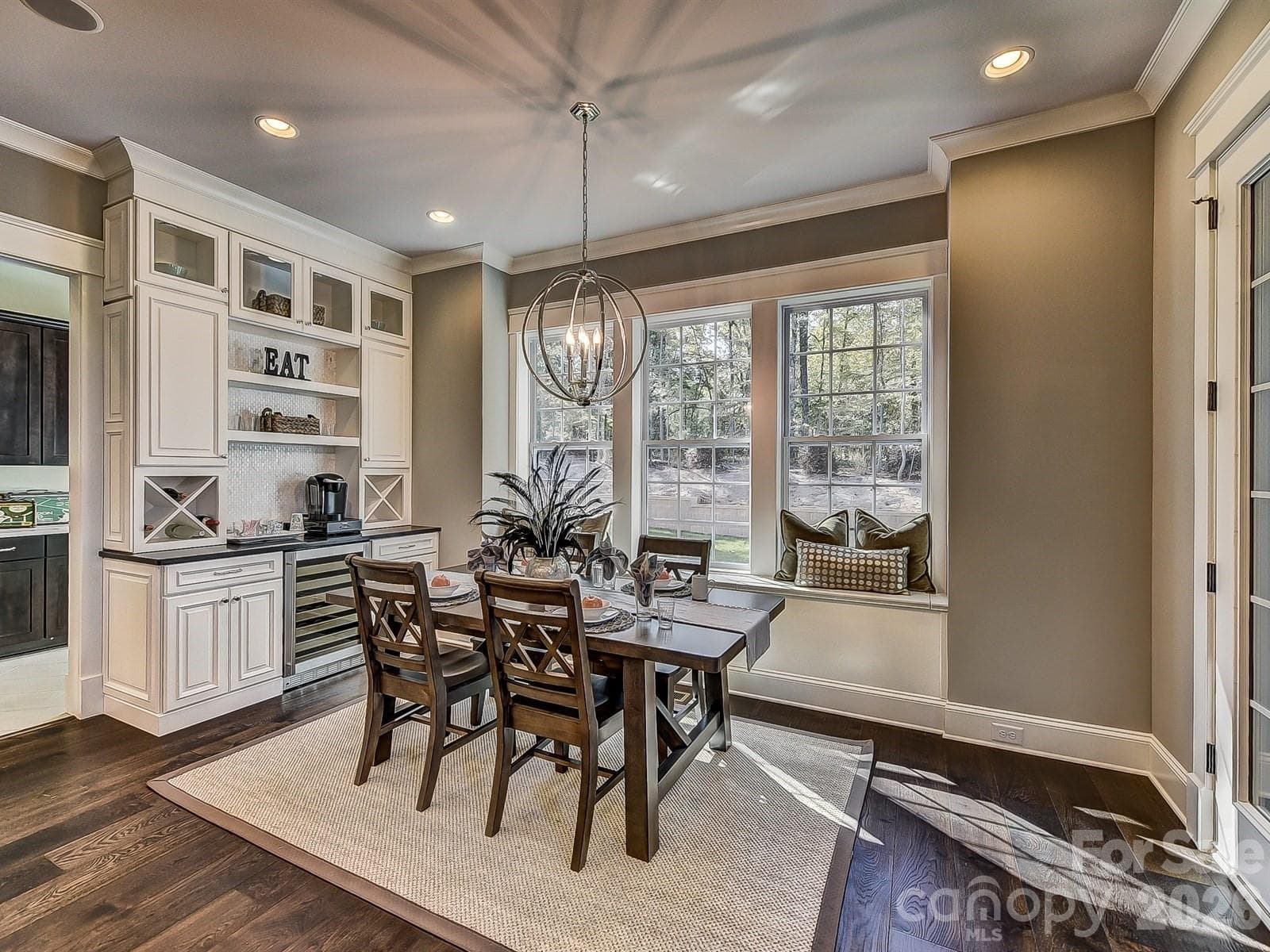 Representative PhotoMorning/Breakfast room featuring additional cabinetry for coffee/beverage station - Matthews
