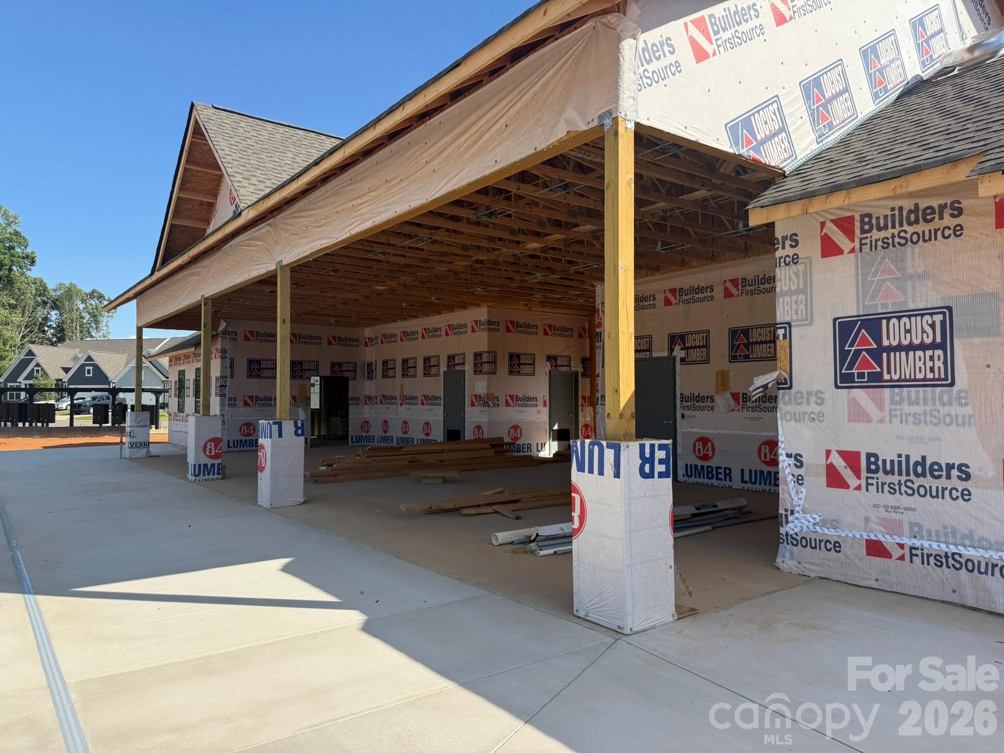 Construction progress of amenities - Stanley