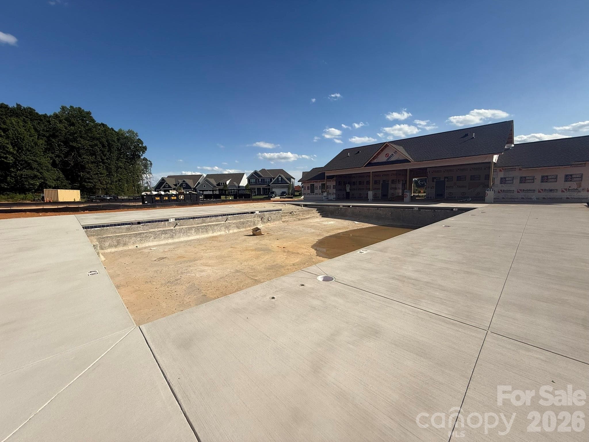 Construction progress of amenities - Stanley