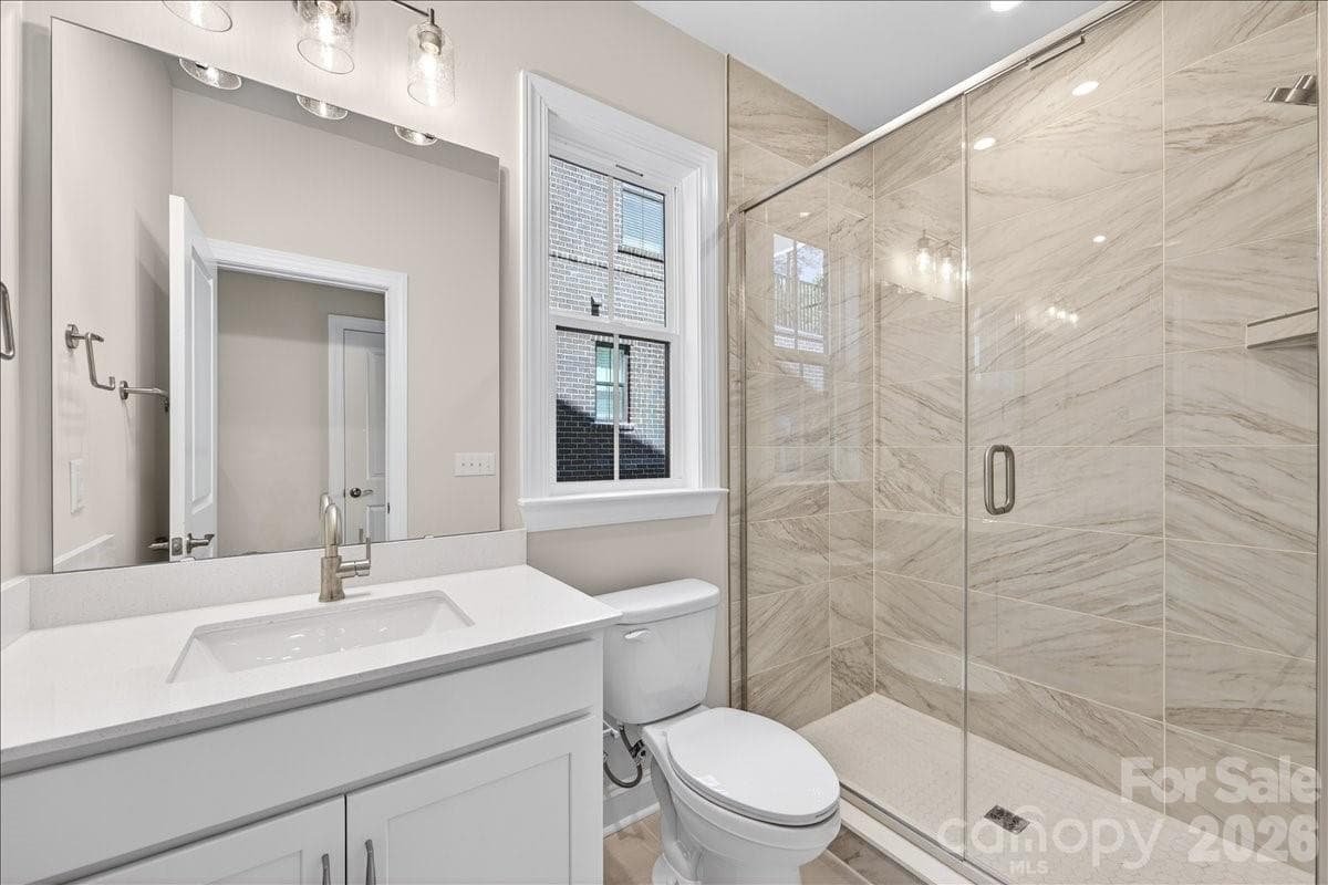 First floor GenSmart full bathroom - 12015 Elsa Lane, Charlotte