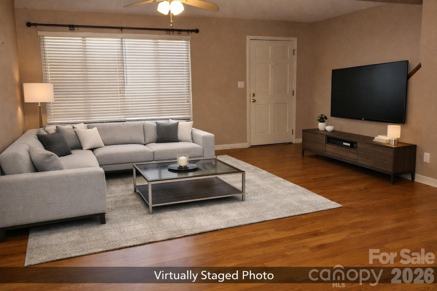 great room virtually staged - Statesville