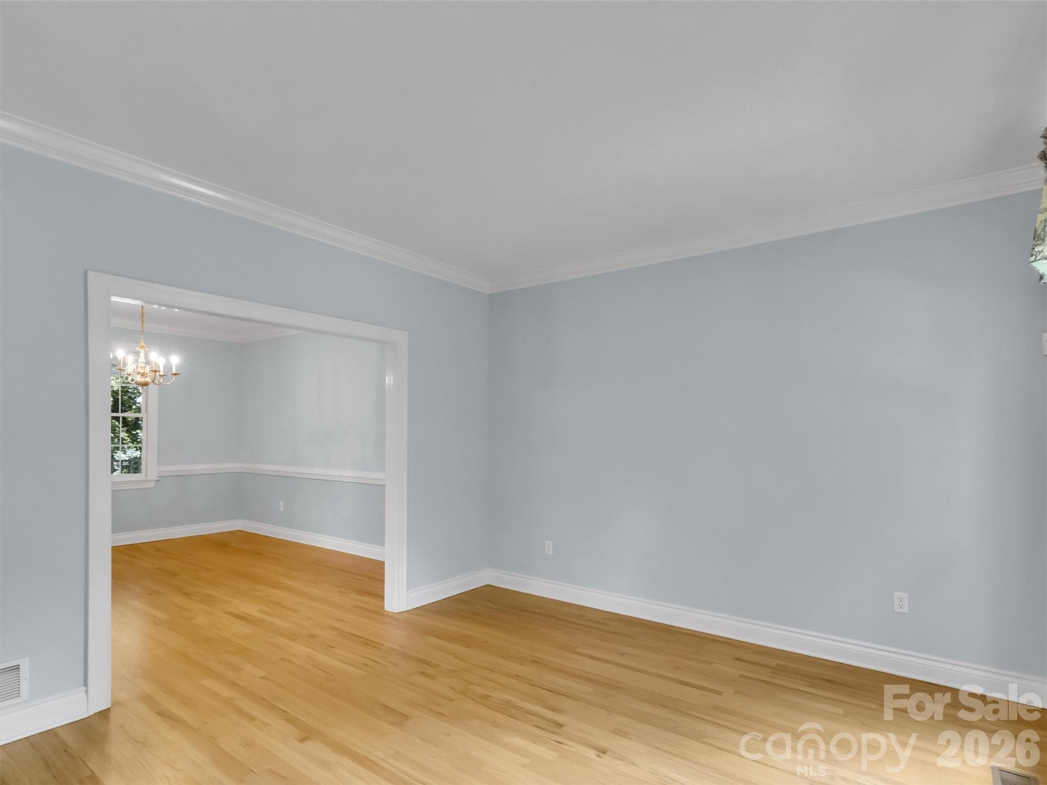 sitting room looking into dining room - 9 Hickory Ridge, Fletcher
