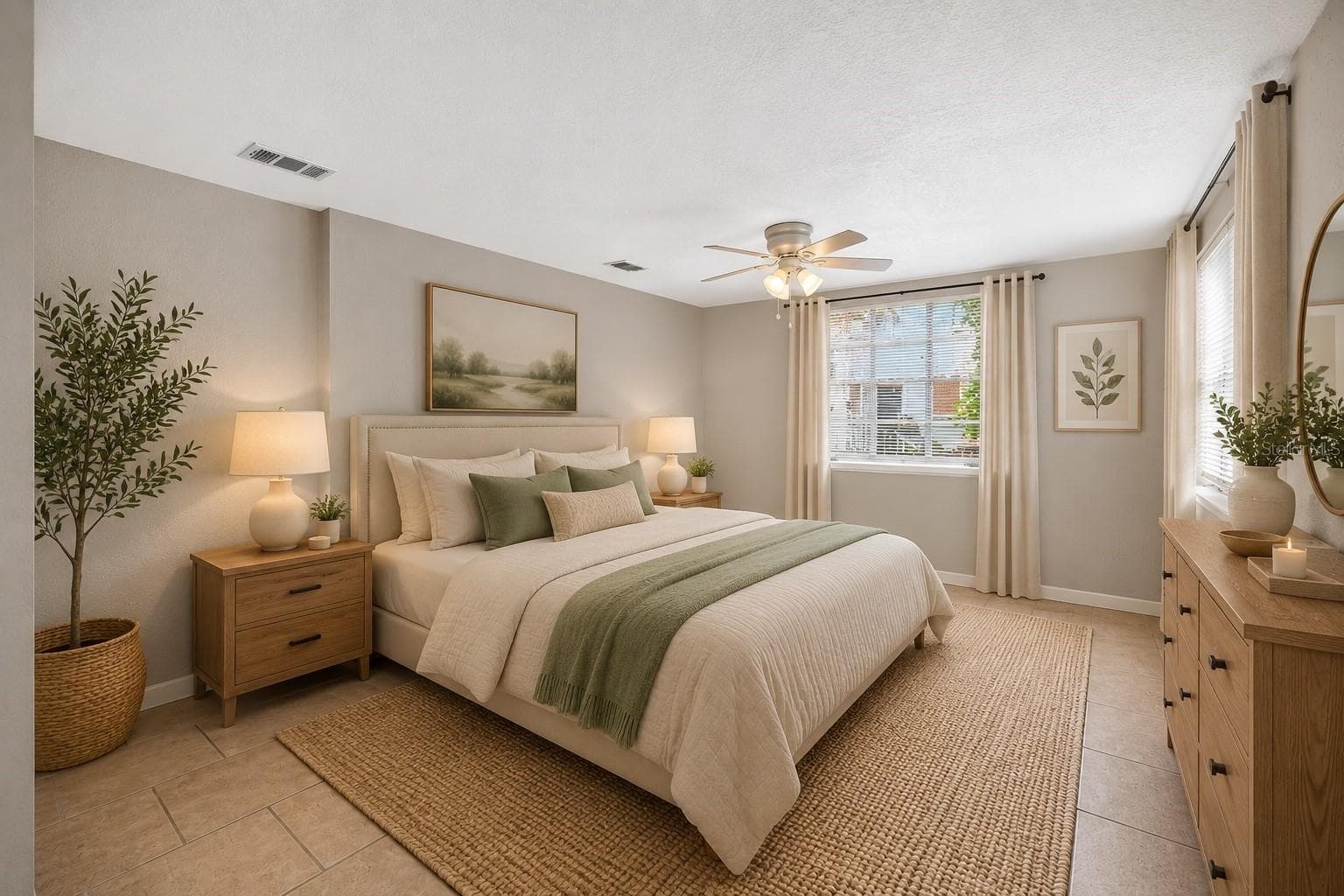 Virtual StagingUnit 708 Primary Bedroom - 708 N SAINT CLAIR ABRAMS AVE, TAVARES