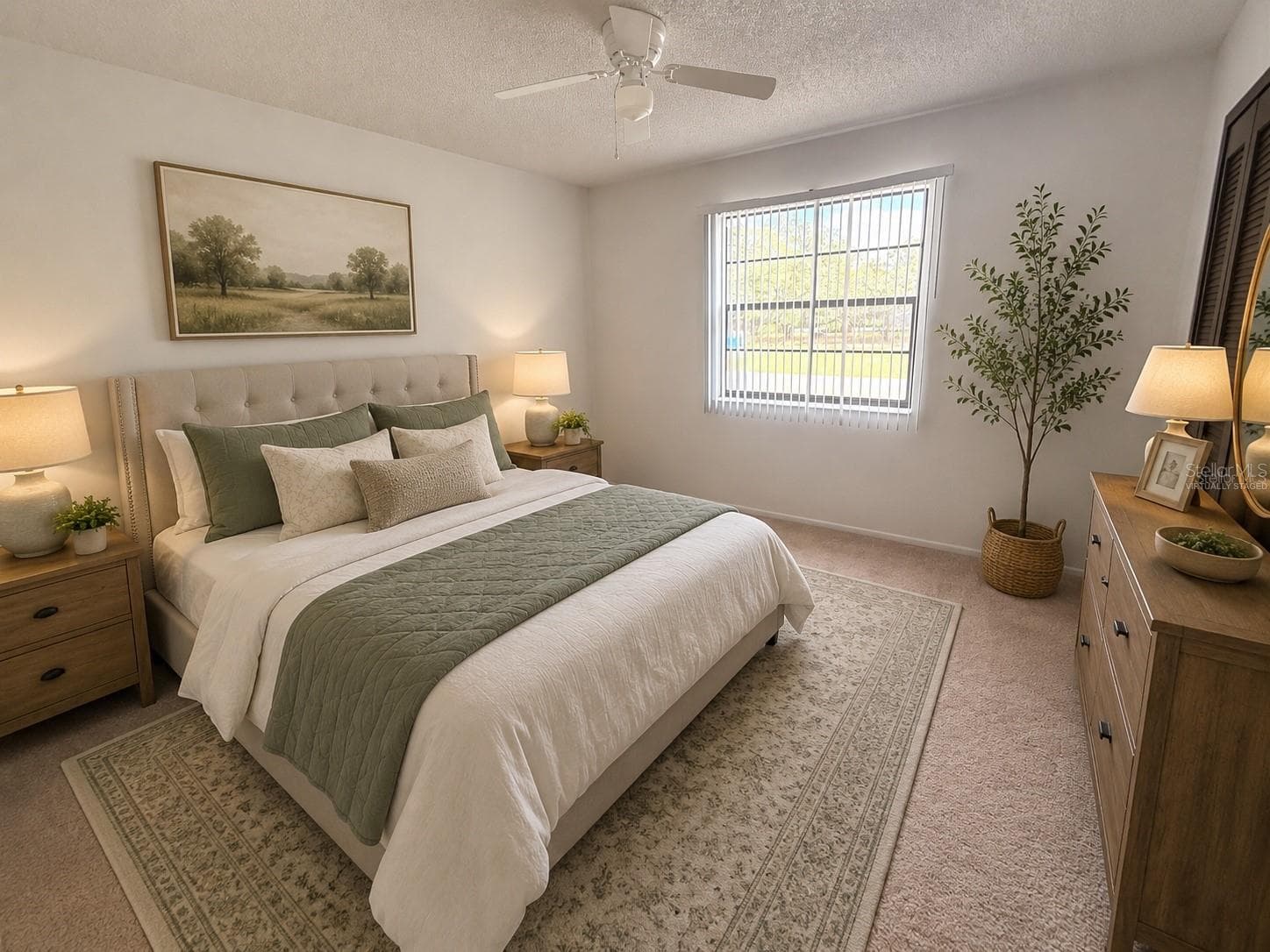 “virtually staged” Front bedroom - 12155 ENVIRONMENTAL DR #6, NEW PORT RICHEY