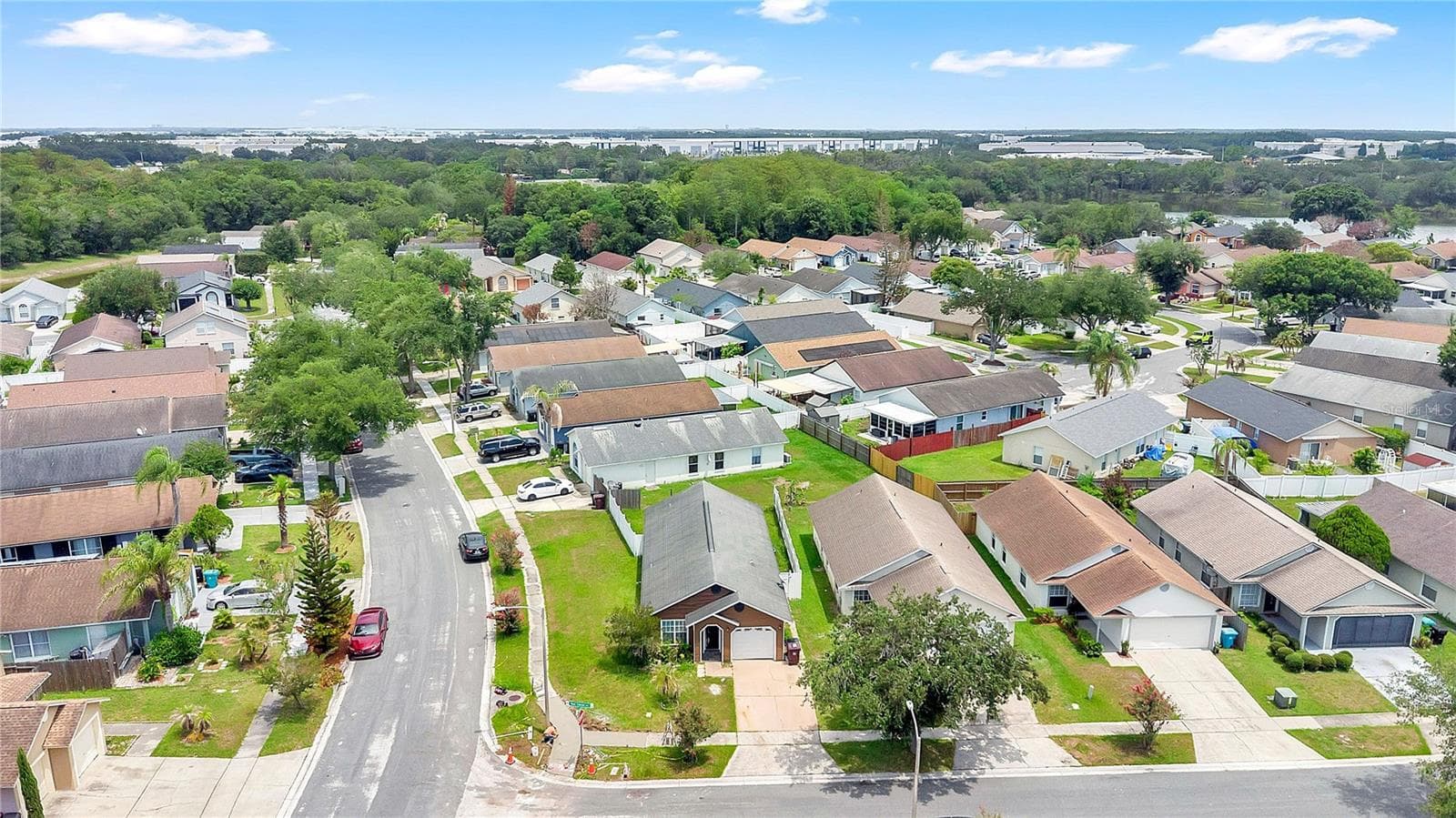 Front Exterior Aerial View - 9703 RED CLOVER AVE, ORLANDO
