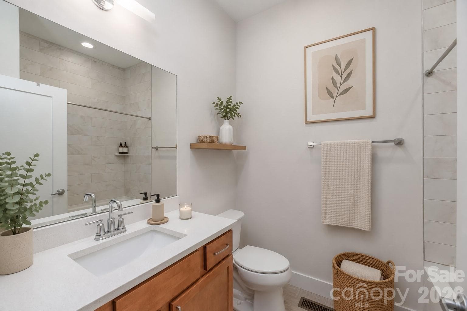 Virtually staged bathroom #2. - 39 Hubbard Avenue, Asheville