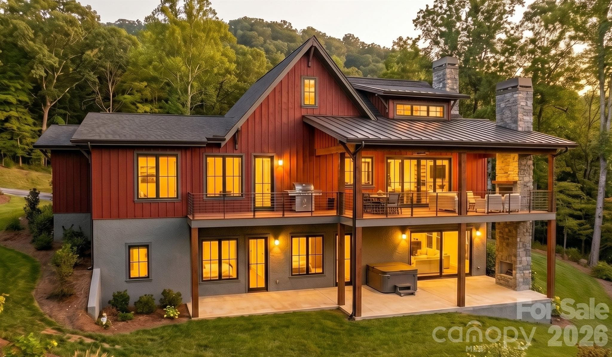back of the home - Lake Toxaway