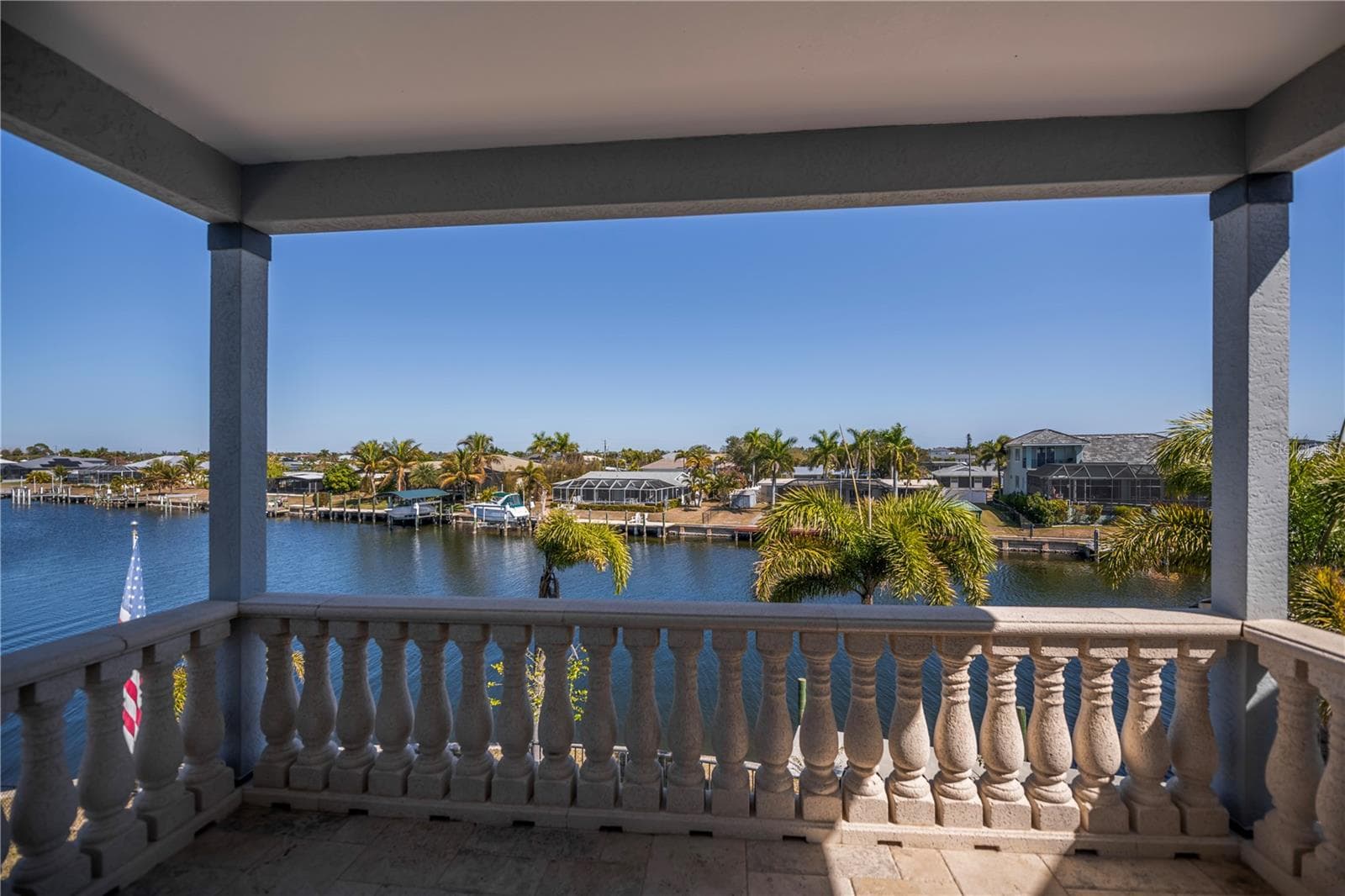 Second Floor Balcony View Across Canal - 290 TAIT TER SE, PORT CHARLOTTE
