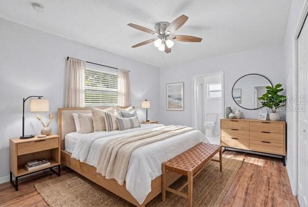 Virtually Staged Primary Bedroom - 5091 35TH TER N, ST PETERSBURG