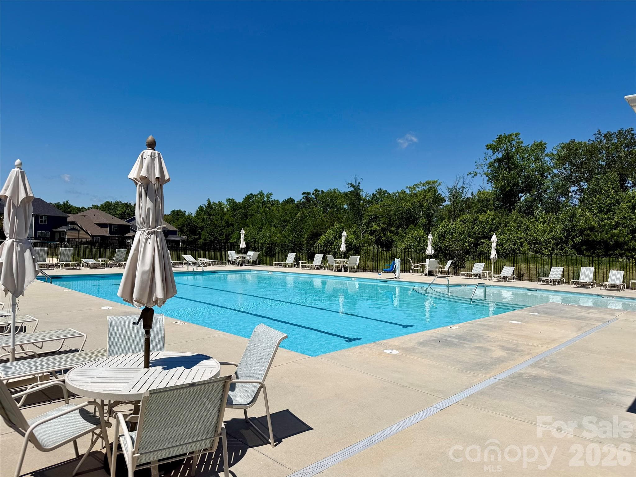 Another view of this community pool.  Playground just beside the pool - 1318 Poppy Way, Matthews