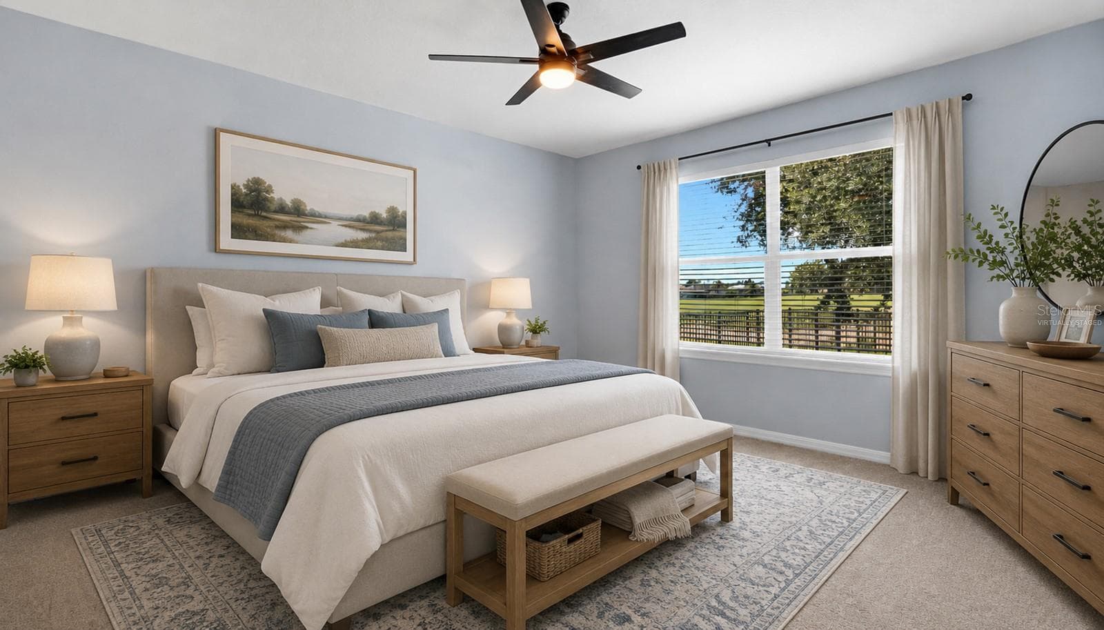 Virtually Staged Primary Bedroom - 34037 FORTUNADO ST, SORRENTO
