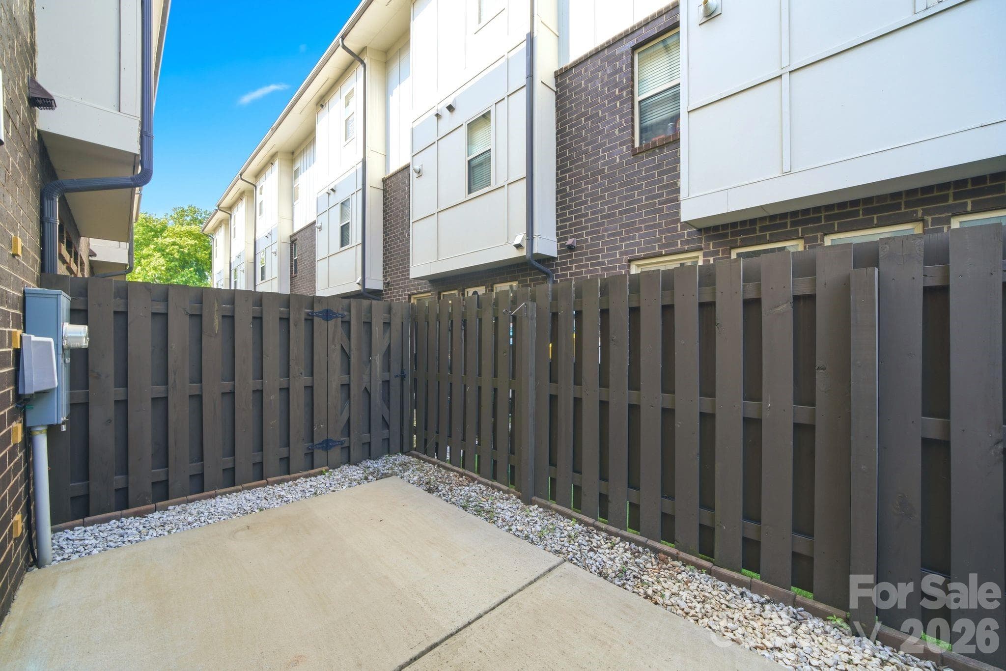 Fenced back patio - 923 Warren Burgess Lane, Charlotte