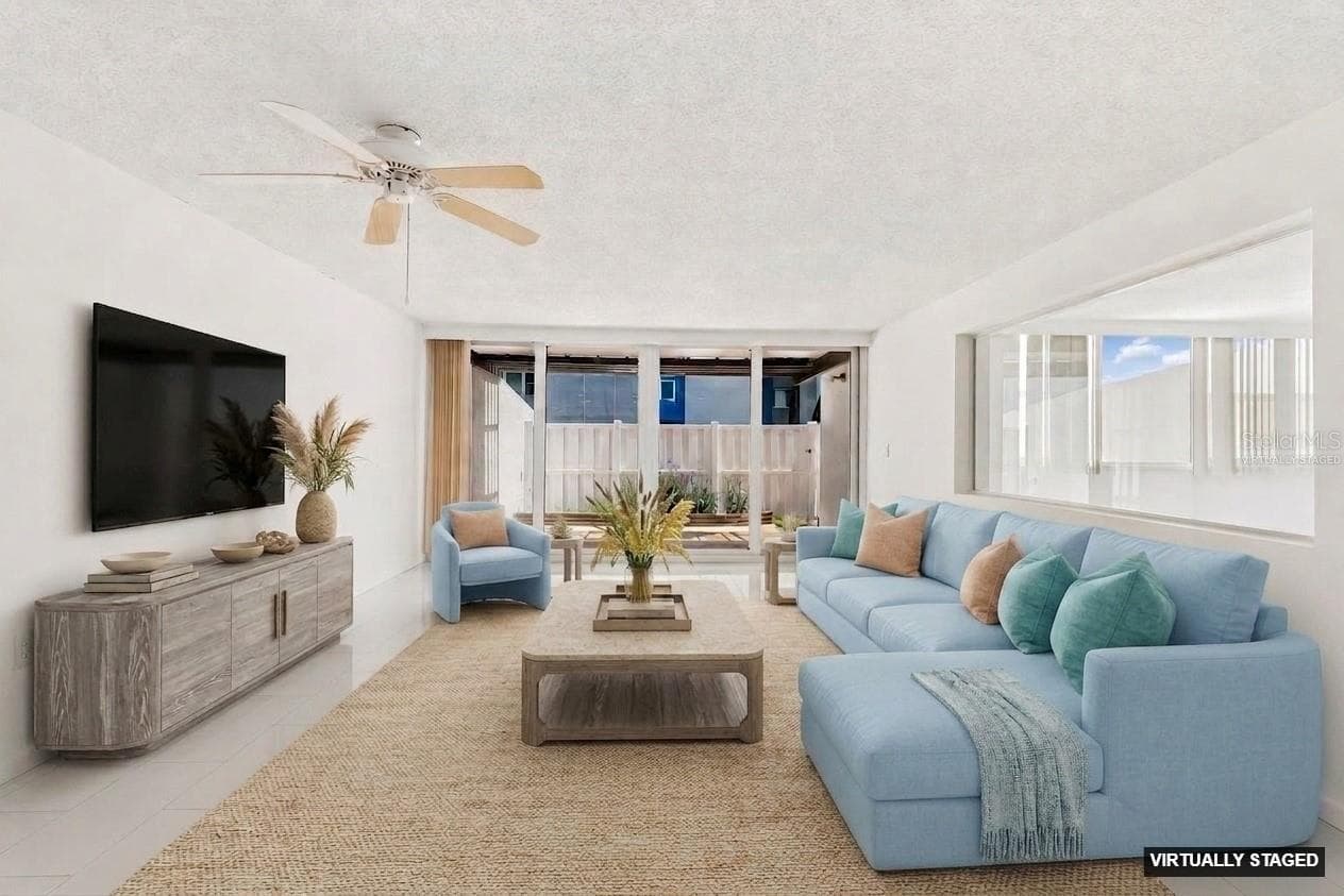 VIRTUALLY STAGED LIVING AREA - 450 TREASURE ISLAND CSWY #106, TREASURE ISLAND